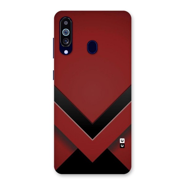 Red Black Fold Back Case for Galaxy A60