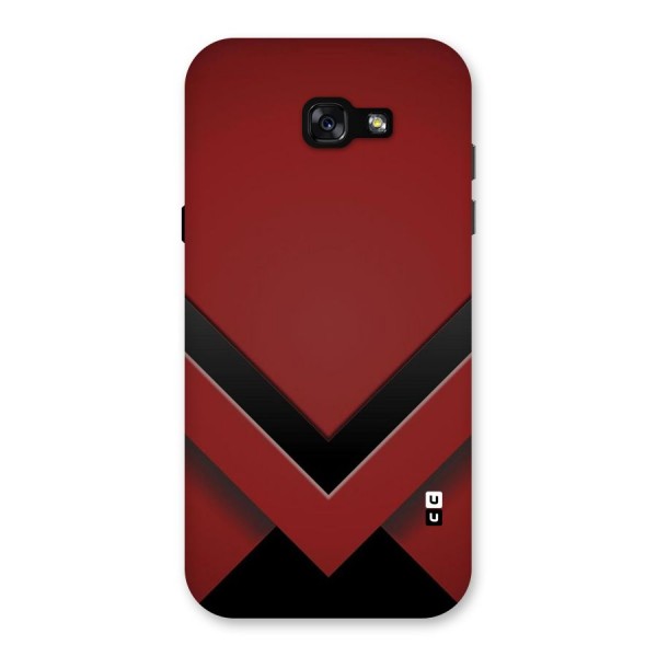 Red Black Fold Back Case for Galaxy A7 (2017)