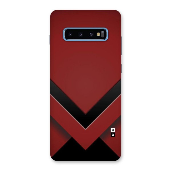 Red Black Fold Back Case for Galaxy S10 Plus