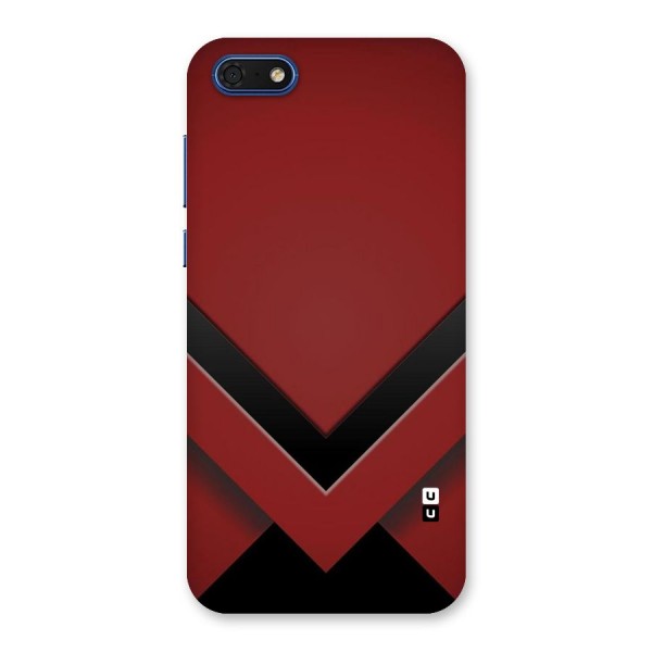 Red Black Fold Back Case for Honor 7s