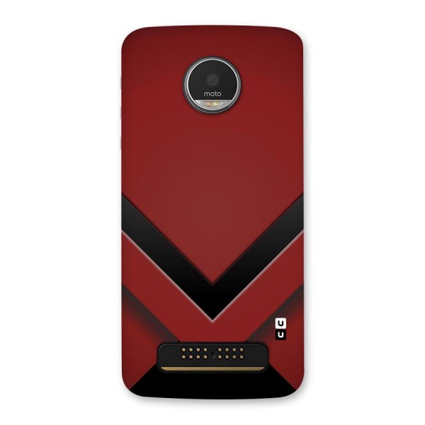 Red Black Fold Back Case for Moto Z Play