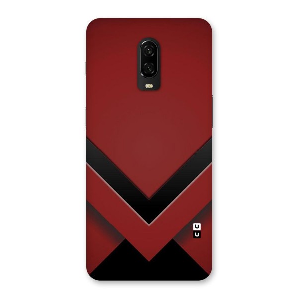 Red Black Fold Back Case for OnePlus 6T