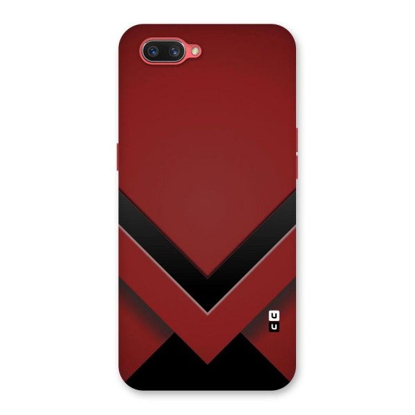 Red Black Fold Back Case for Oppo A3s