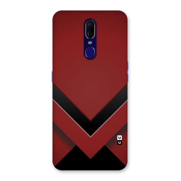 Red Black Fold Back Case for Oppo F11