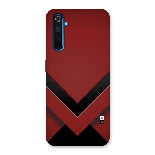 Red Black Fold Back Case for Realme 6 Pro