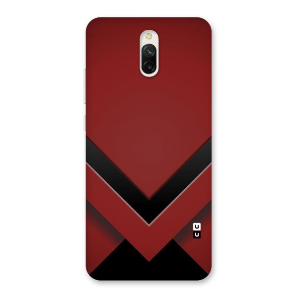 Red Black Fold Back Case for Redmi 8A Dual