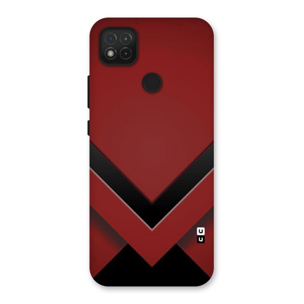 Red Black Fold Back Case for Redmi 9C