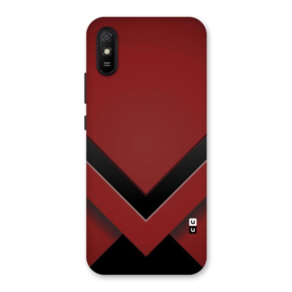 Red Black Fold Back Case for Redmi 9i