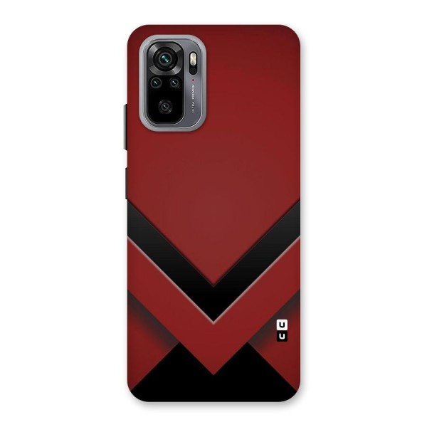 Red Black Fold Back Case for Redmi Note 10