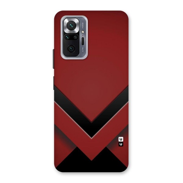 Red Black Fold Back Case for Redmi Note 10 Pro