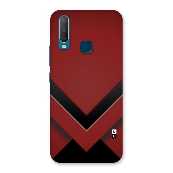 Red Black Fold Back Case for Vivo Y11