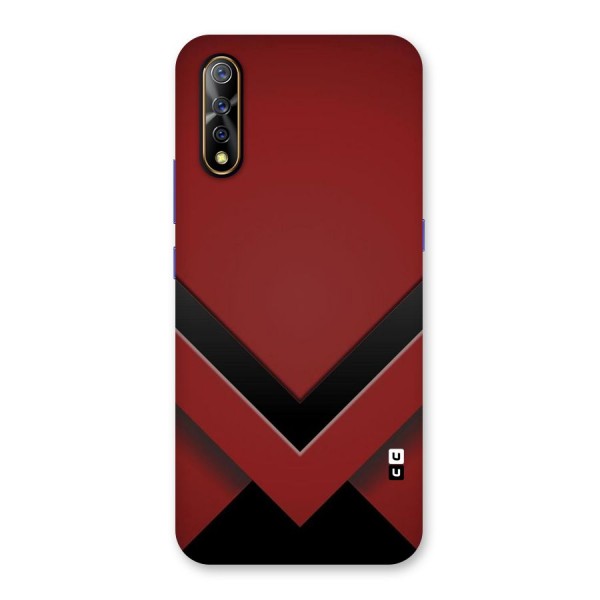 Red Black Fold Back Case for Vivo Z1x