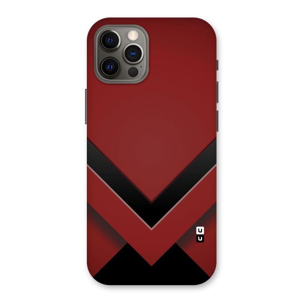 Red Black Fold Back Case for iPhone 12 Pro