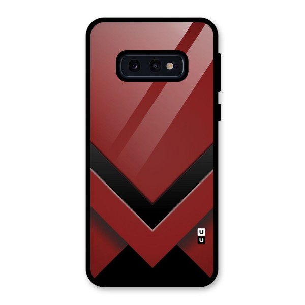 Red Black Fold Glass Back Case for Galaxy S10e