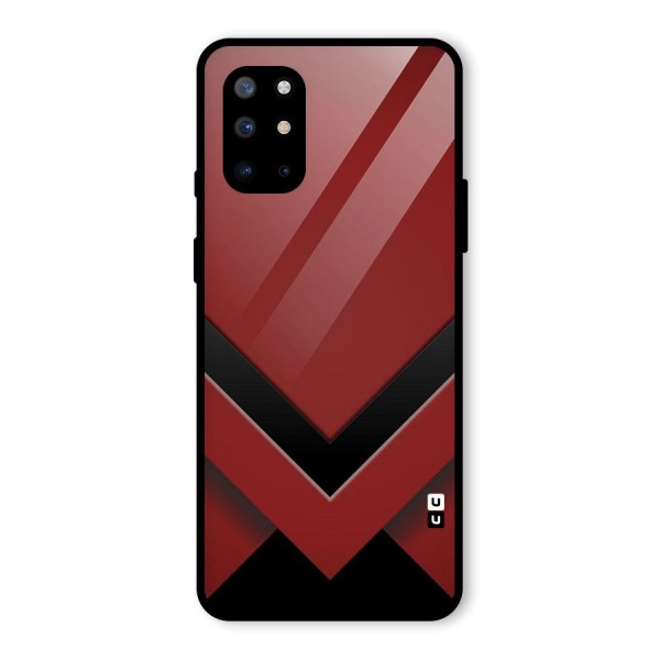 Red Black Fold Glass Back Case for OnePlus 8T