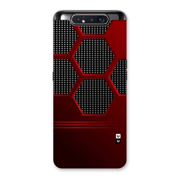 Red Black Hexagons Back Case for Galaxy A80