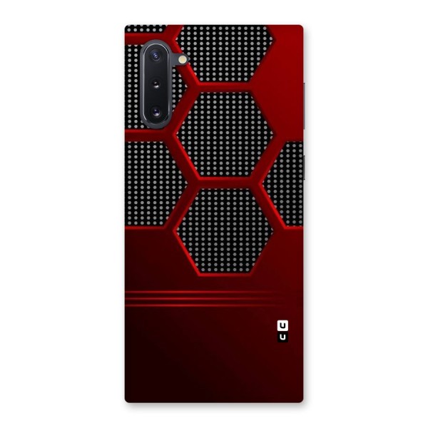 Red Black Hexagons Back Case for Galaxy Note 10