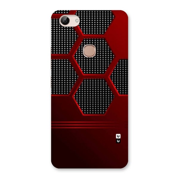 Red Black Hexagons Back Case for Vivo Y83