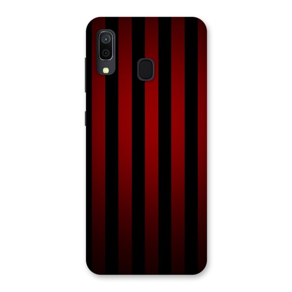 Red Black Stripes Back Case for Galaxy A20