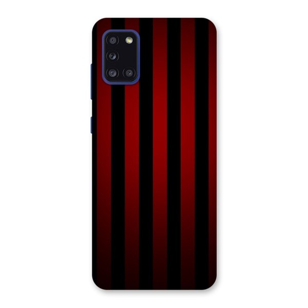 Red Black Stripes Back Case for Galaxy A31