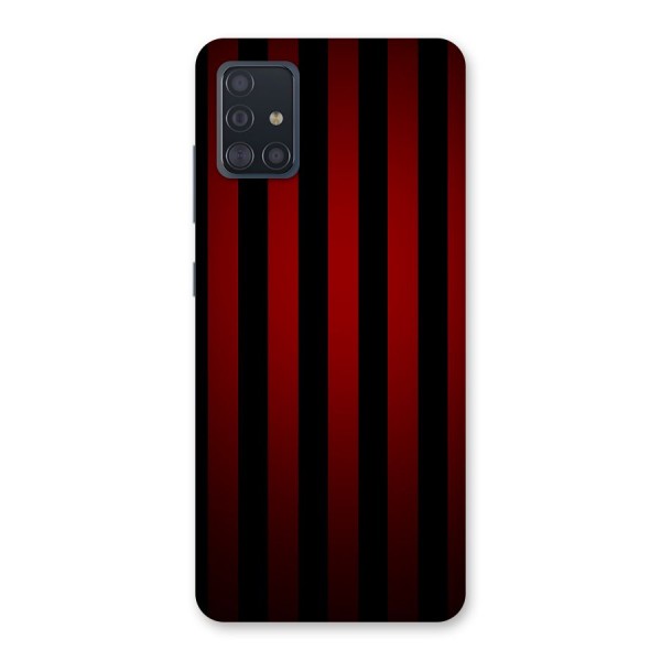 Red Black Stripes Back Case for Galaxy A51