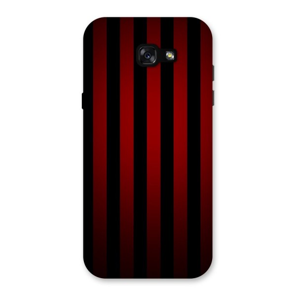 Red Black Stripes Back Case for Galaxy A7 (2017)