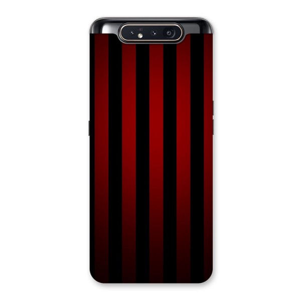 Red Black Stripes Back Case for Galaxy A80