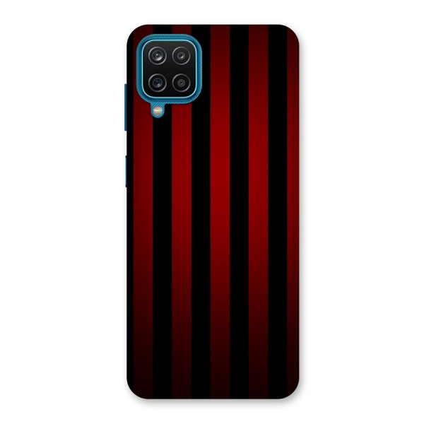 Red Black Stripes Back Case for Galaxy F12