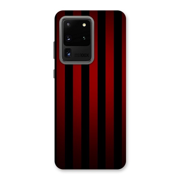 Red Black Stripes Back Case for Galaxy S20 Ultra