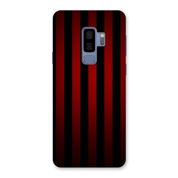 Red Black Stripes Back Case for Galaxy S9 Plus