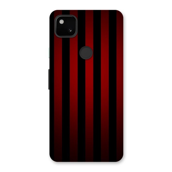 Red Black Stripes Back Case for Google Pixel 4a