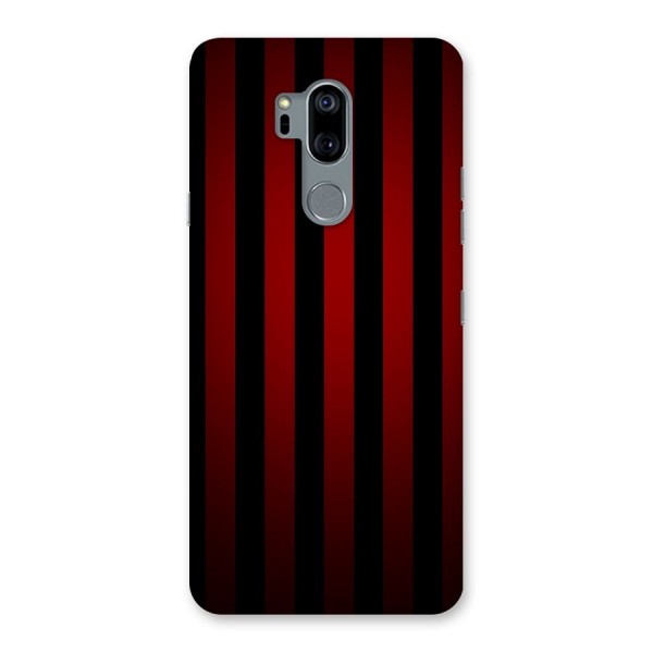 Red Black Stripes Back Case for LG G7