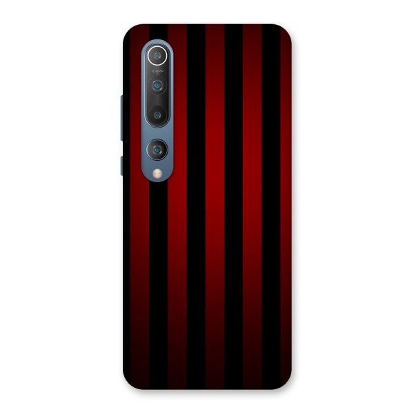 Red Black Stripes Back Case for Mi 10