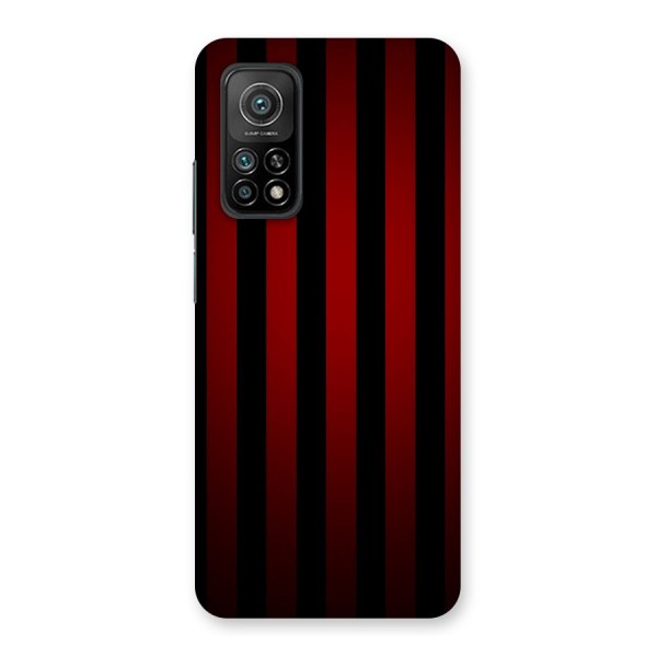 Red Black Stripes Back Case for Mi 10T 5G