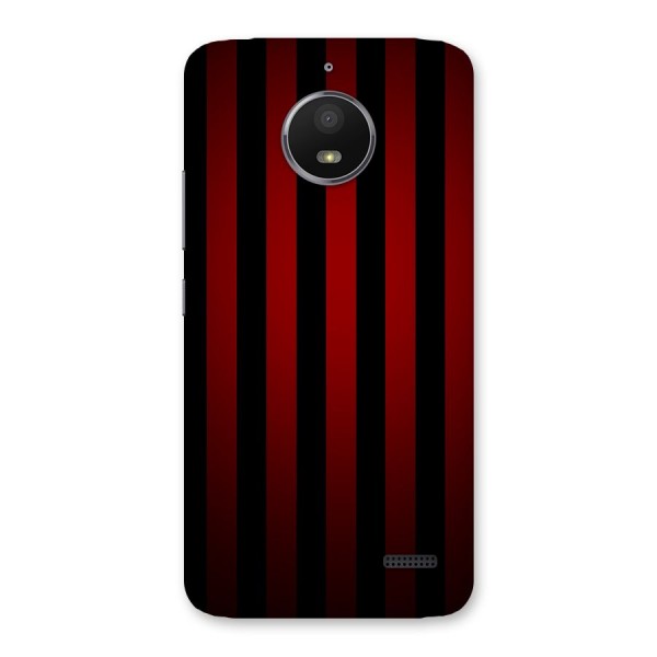 Red Black Stripes Back Case for Moto E4