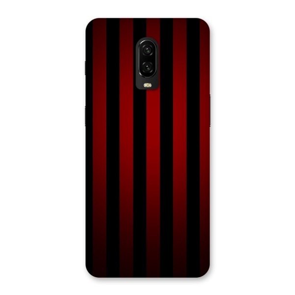 Red Black Stripes Back Case for OnePlus 6T