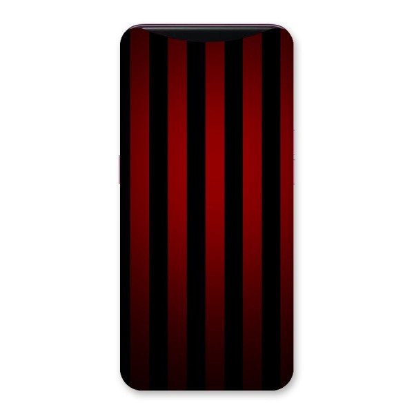 Red Black Stripes Back Case for Oppo Find X