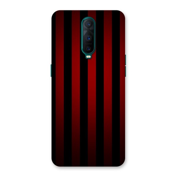 Red Black Stripes Back Case for Oppo R17 Pro