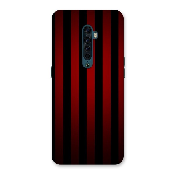 Red Black Stripes Back Case for Oppo Reno2