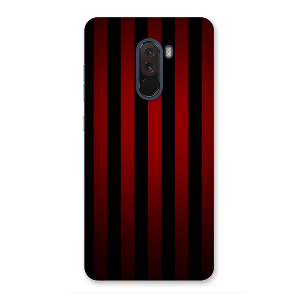 Red Black Stripes Back Case for Poco F1