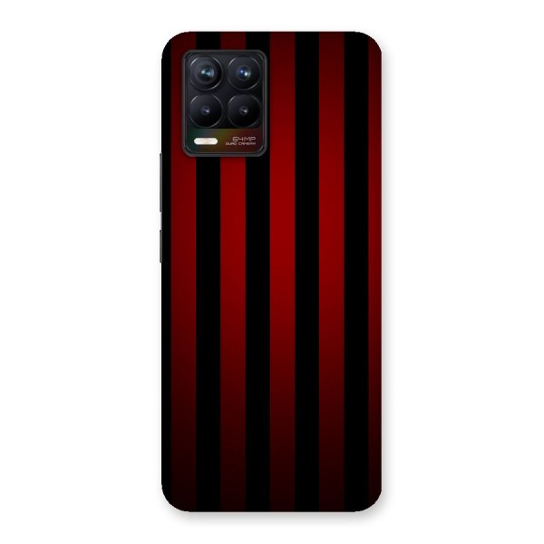 Red Black Stripes Back Case for Realme 8