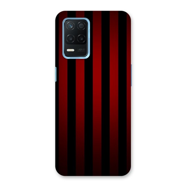 Red Black Stripes Back Case for Realme 8 5G