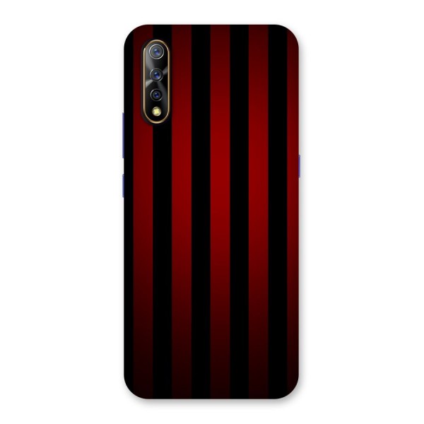 Red Black Stripes Back Case for Vivo S1