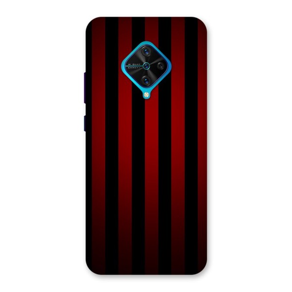 Red Black Stripes Back Case for Vivo S1 Pro