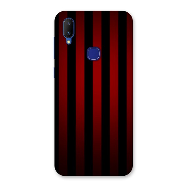 Red Black Stripes Back Case for Vivo V11