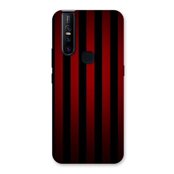 Red Black Stripes Back Case for Vivo V15