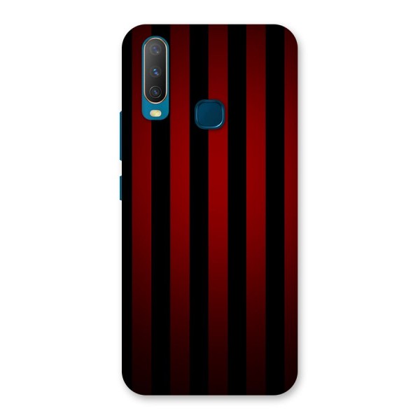 Red Black Stripes Back Case for Vivo Y12