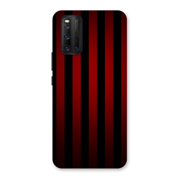 Red Black Stripes Back Case for Vivo iQOO 3