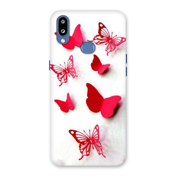 Red Butterflies Back Case for Galaxy M01s