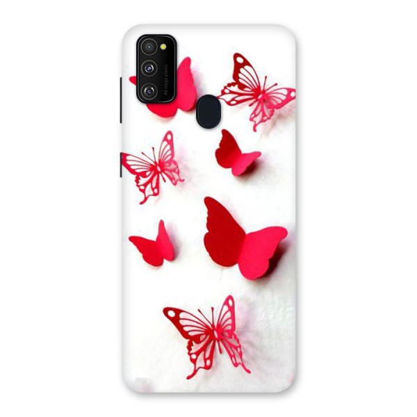 Red Butterflies Back Case for Galaxy M21